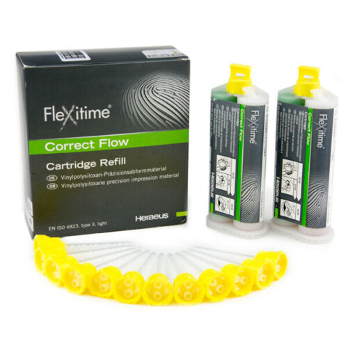 Kulzer 66020811 Flexitime Correct Flow VPS Material Cartridges 50 mL 12/Pk EXP Jan 2024 Kulzer 66020811 Flexitime Correct Flow VPS Material Cartridges 50 mL 12/Pk EXP Jan 2024